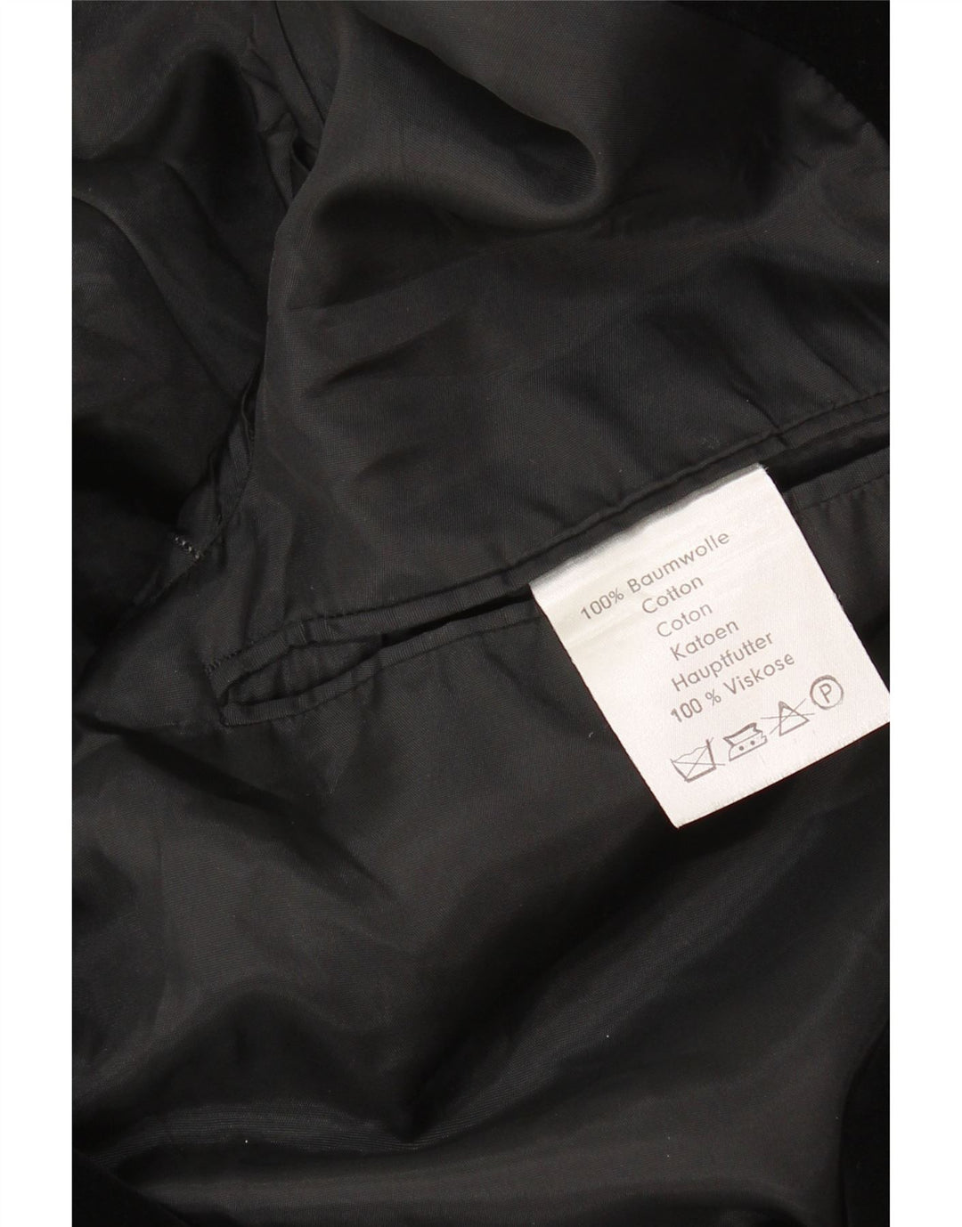 Vintage muška baršunasta jakna sa 2 gumba UK 36 Mala crna