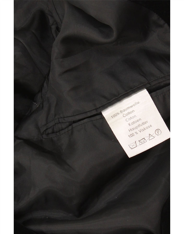 Vintage muška baršunasta jakna sa 2 gumba UK 36 Mala crna