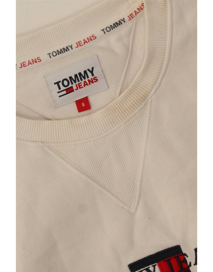 Tommy Hilfiger Muški džemper s grafičkim motivima Mali bijeli pamuk