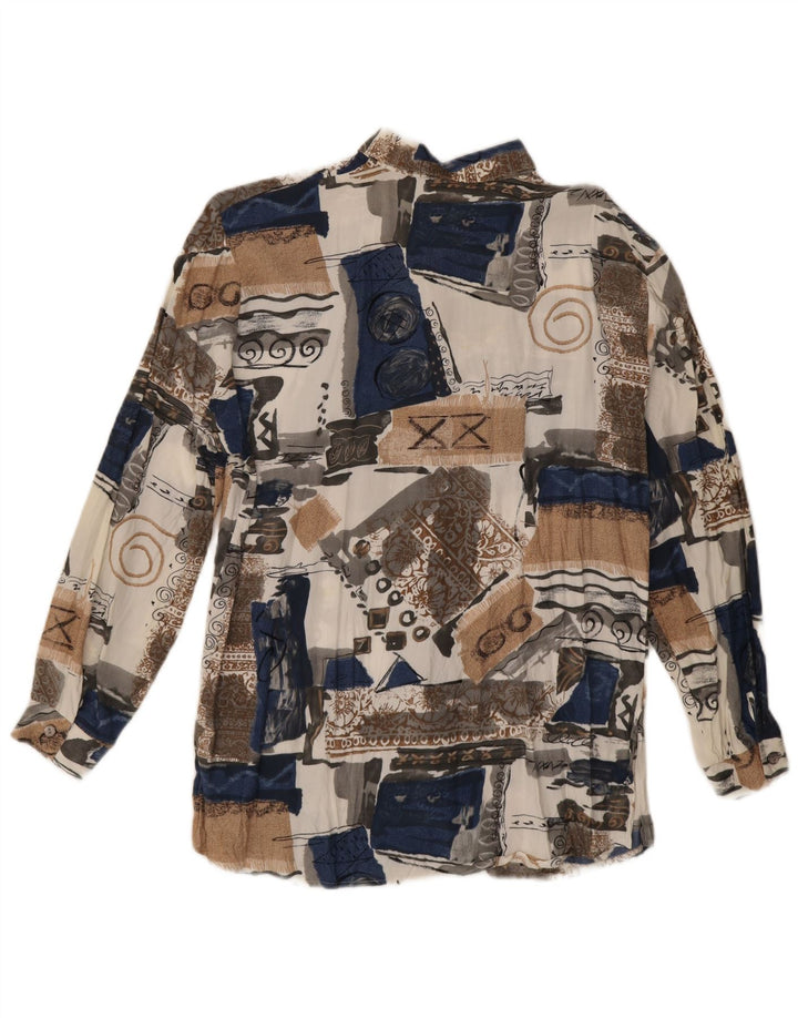 Vintage ženska košulja EU 44 XL Višebojna patchwork viskoza