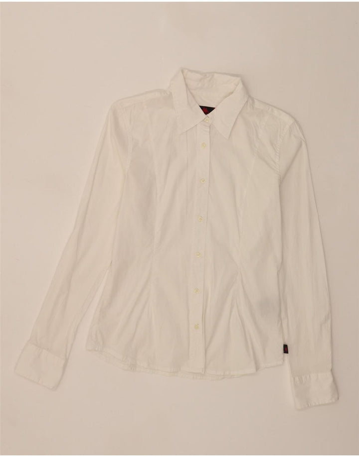 KAPPA Womens Shirt UK 18 XL White Cotton Vintage Kappa and Second-Hand Kappa from Messina Hembry 