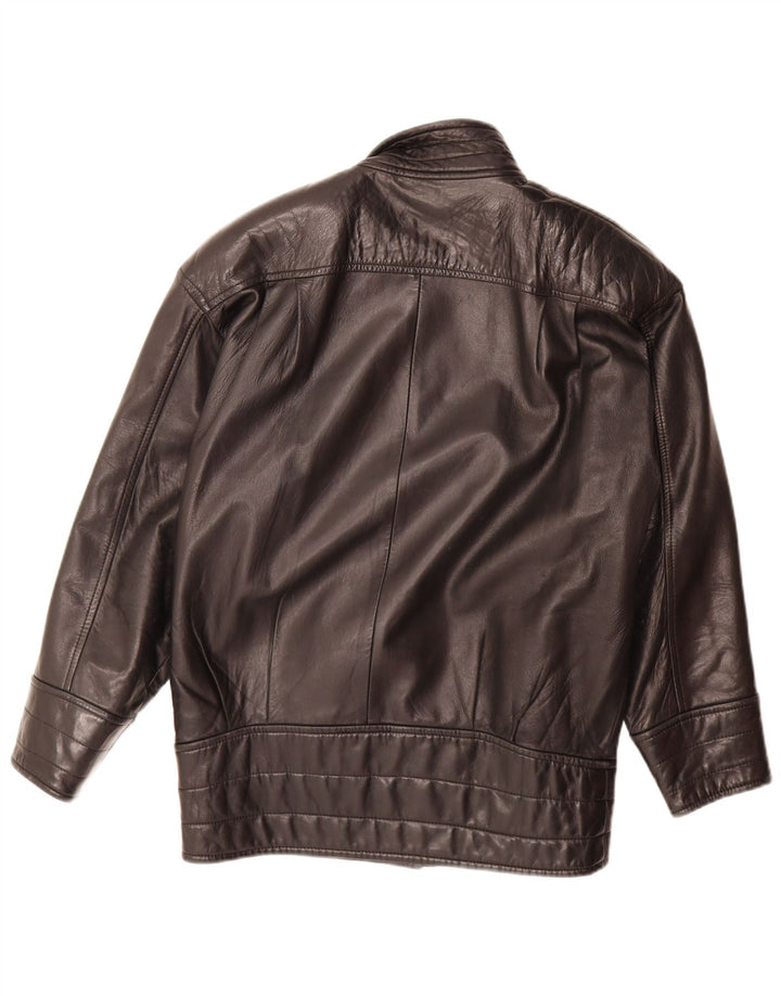 Danier ženska prevelika kožna jakna UK 6 XS crna