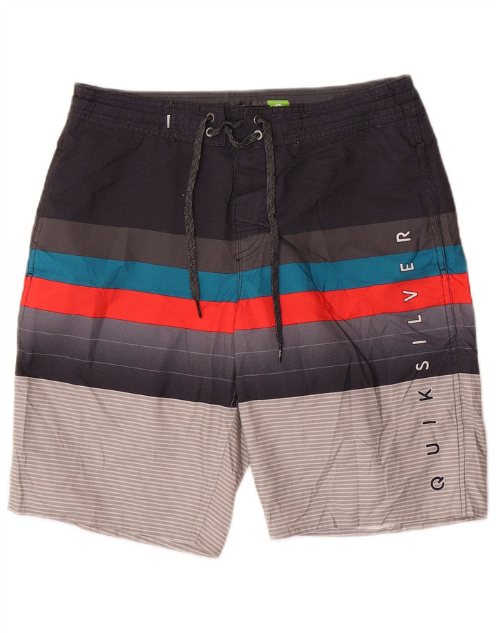 Quiksilver muške kratke hlače za kupanje s grafičkim motivima srednje raznobojnih pruga