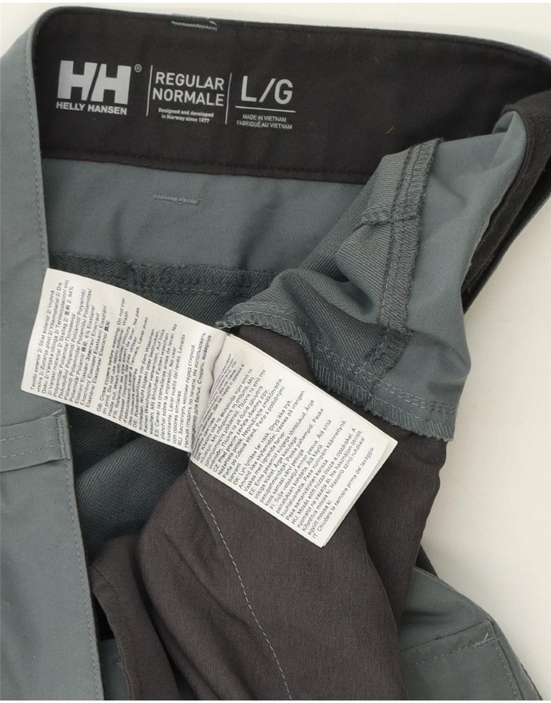 Helly Hansen muške uske kargo hlače velike W34 L33 sive boje