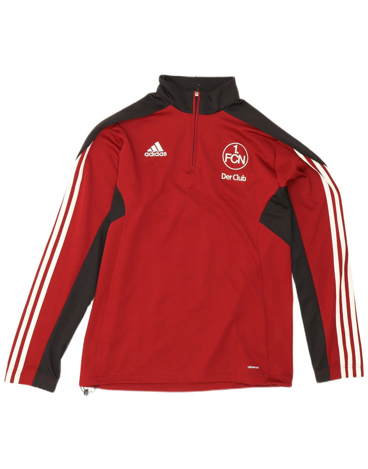 Adidas muška majica Climacool Graphic s dugim rukavima srednje crvene boje