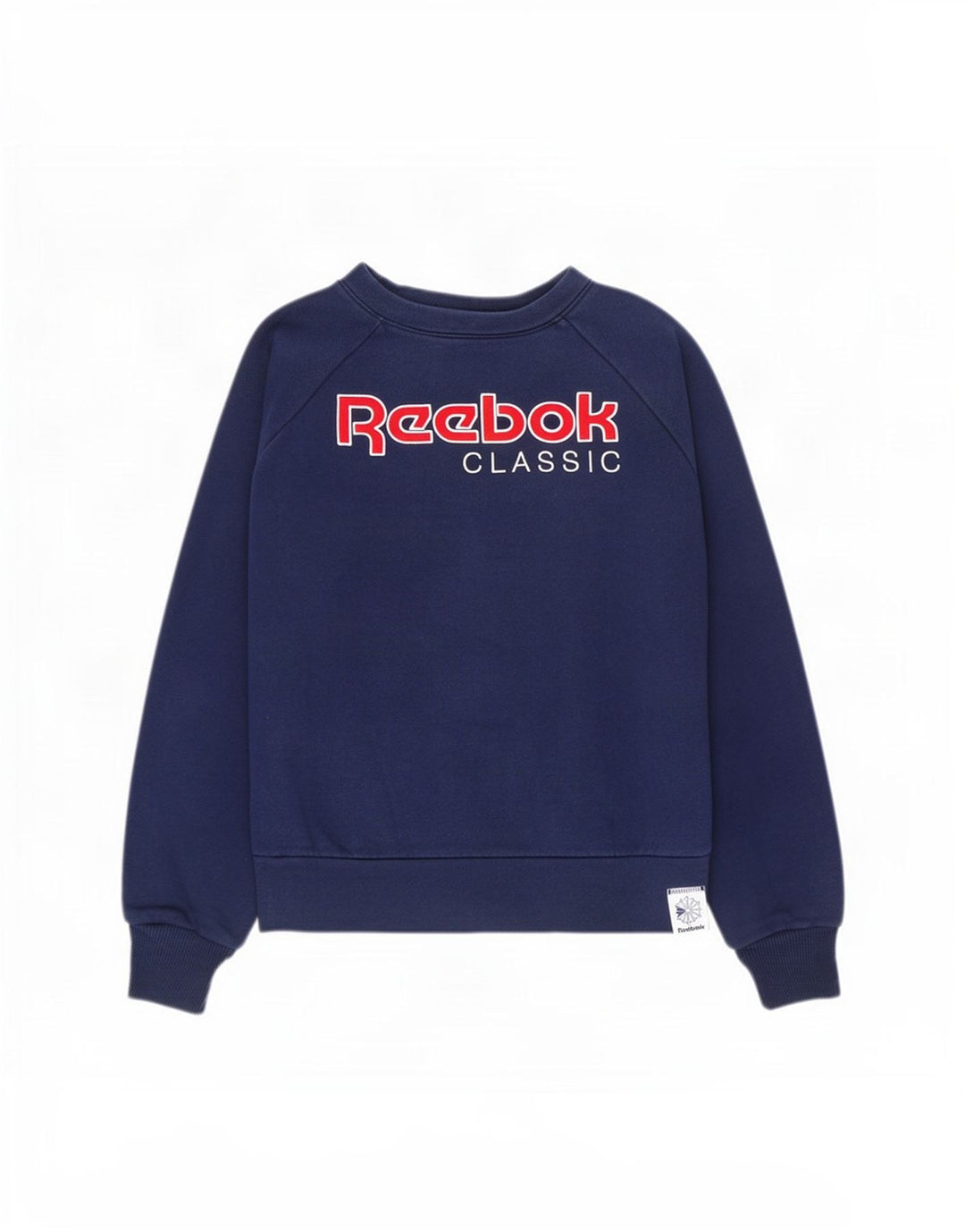 Reebok ženska majica s motivom prekomjerne majice UK 12/14 Srednje tamnoplava