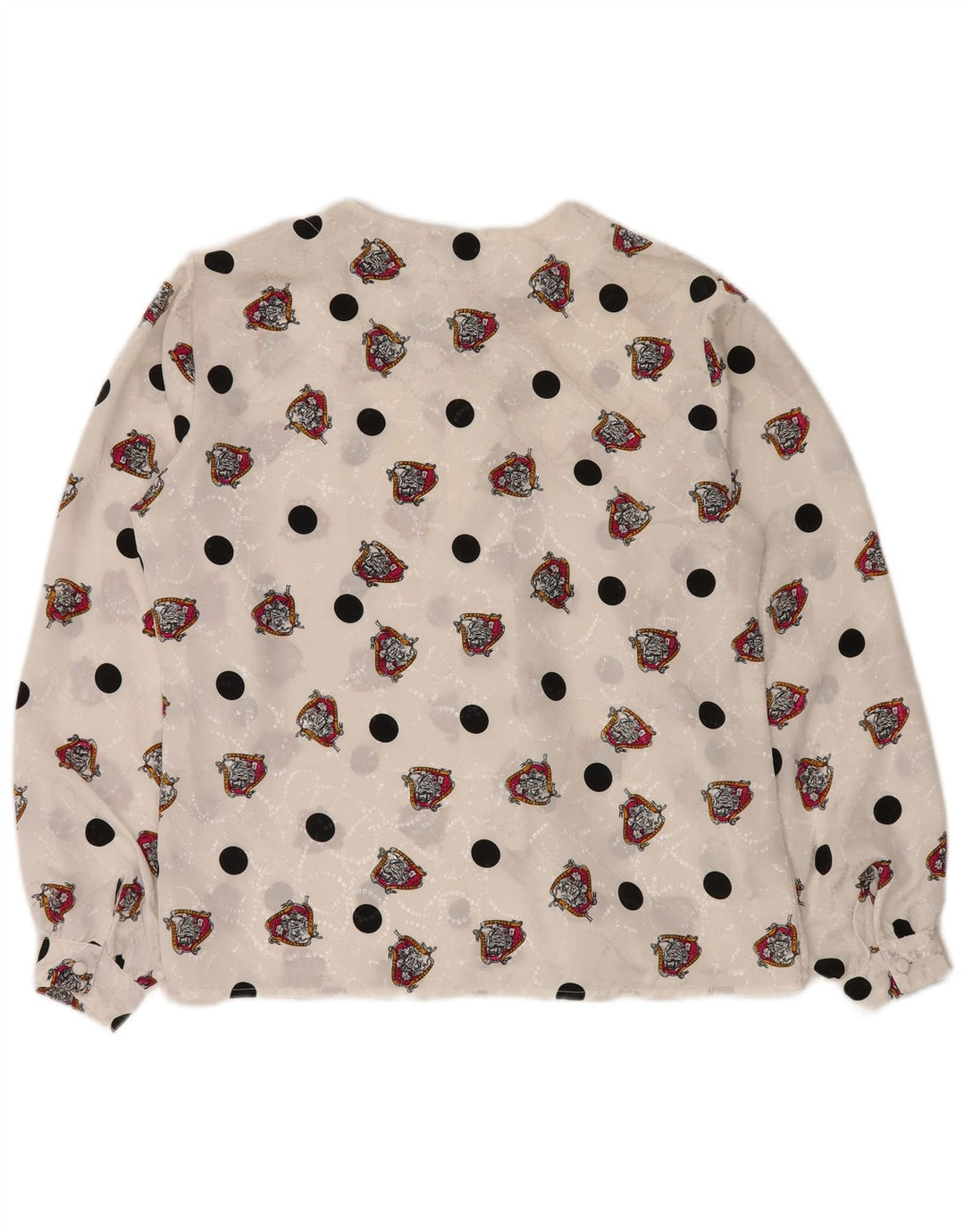 BILJEŠKE Ženska košulja s apstraktnim uzorkom UK 16 Veliki bijeli poliester