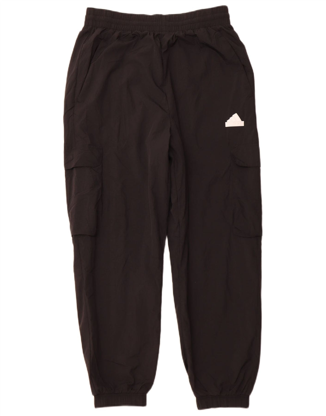 ADIDAS Ženske Cargo Trenirke Hlače Joggers UK 14 srednje crne