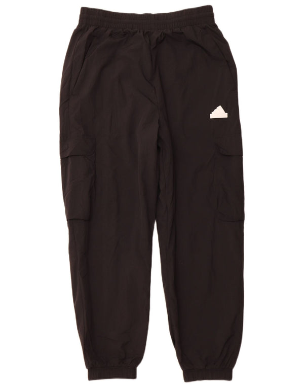 ADIDAS Ženske Cargo Trenirke Hlače Joggers UK 14 srednje crne