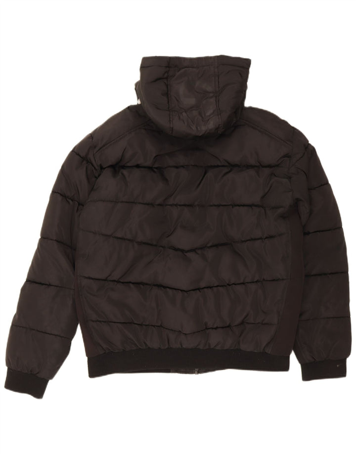 Guess muška podstavljena jakna s kapuljačom UK 42 XL crni poliester