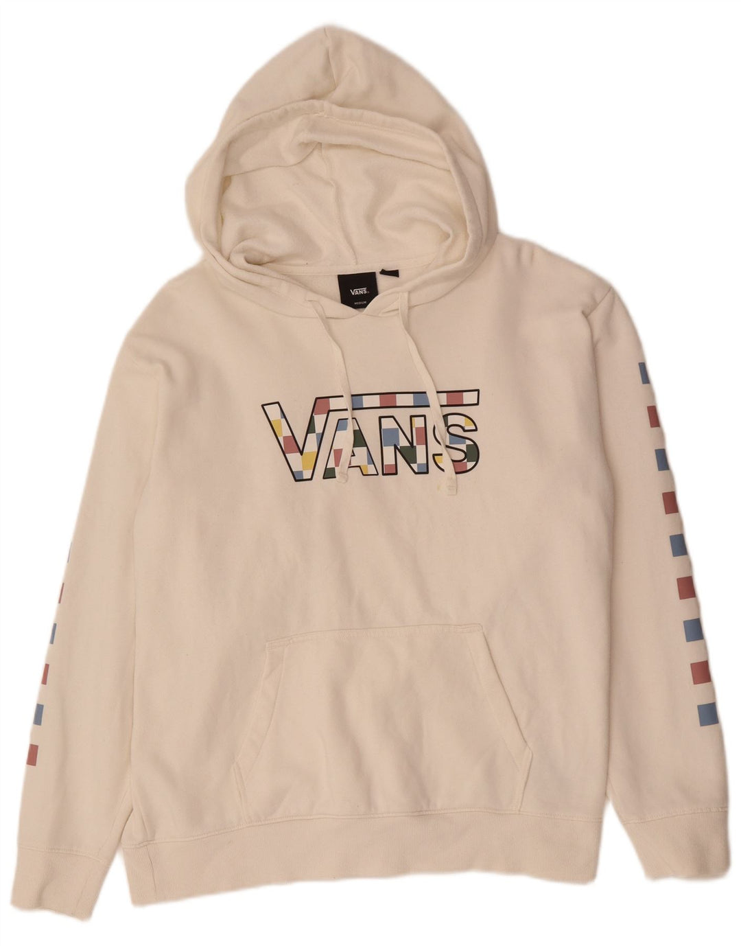 Vans muška majica s kapuljačom srednje veličine, bijeli pamuk