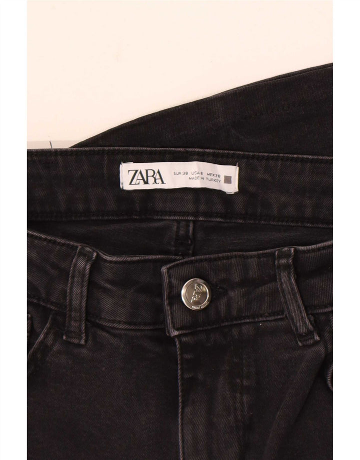 Zara ženske lepršave traperice EU 38 male W28 L32 crne