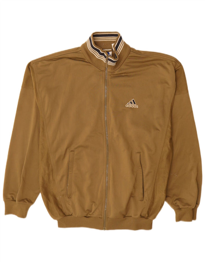 Adidas muška trenirka gornja jakna UK 40/42 srednje kaki poliester