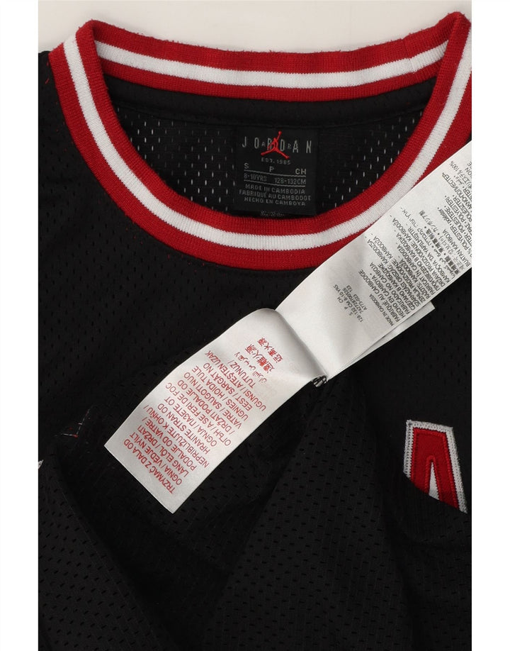 Jordan Boys Graphic Vest Top 8-9 Years Small Black Poliester