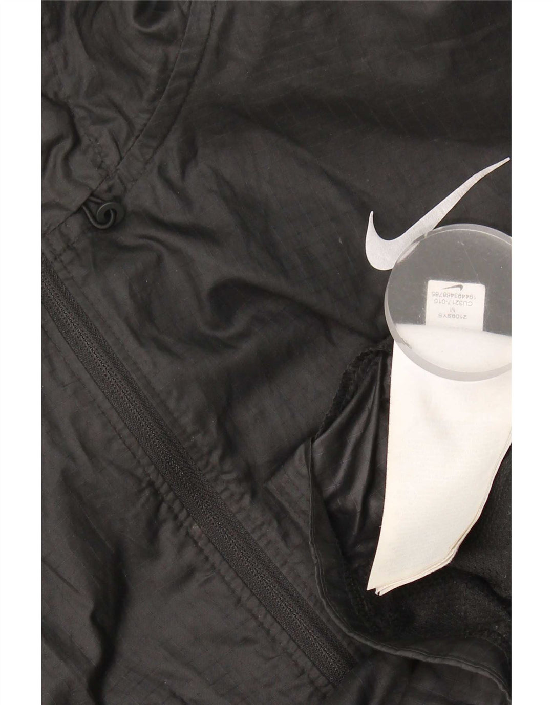 Nike ženska kišna jakna s kapuljačom UK 14 srednje crne boje od poliestera