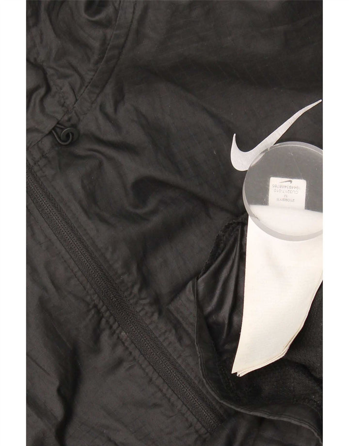 Nike ženska kišna jakna s kapuljačom UK 14 srednje crne boje od poliestera