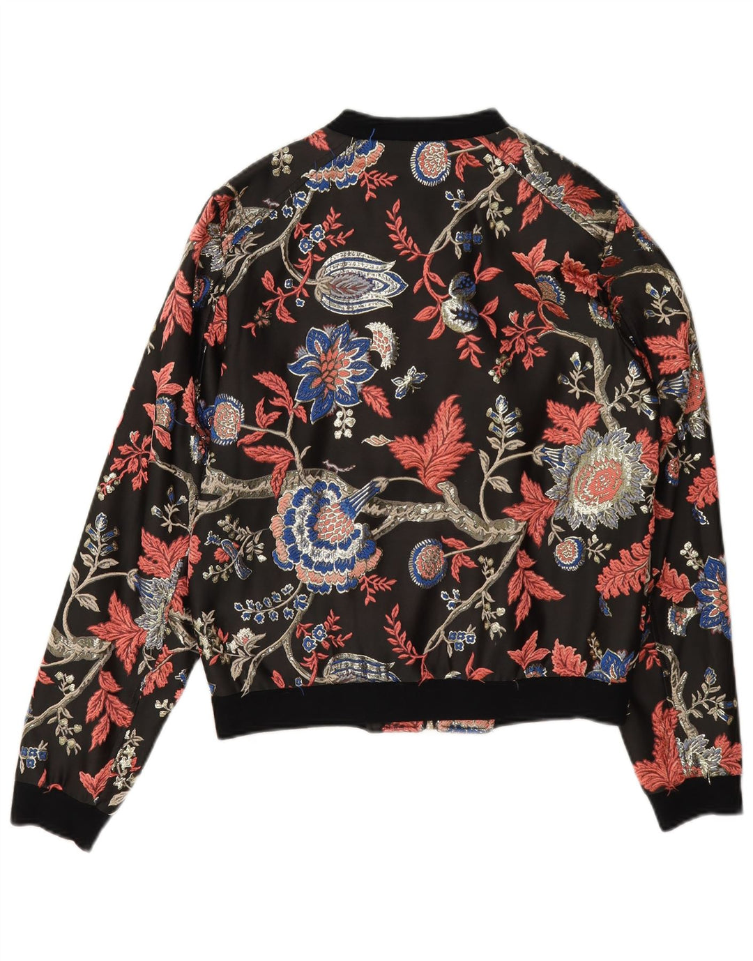 Guess ženska bomber jakna UK 6 XS crni cvjetni poliester