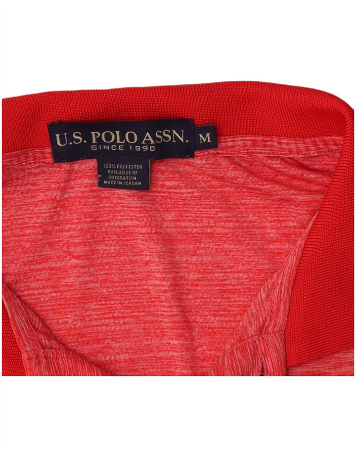 U.S. Polo Assn. Muška košulja od srednje crvenog pjegavog poliestera