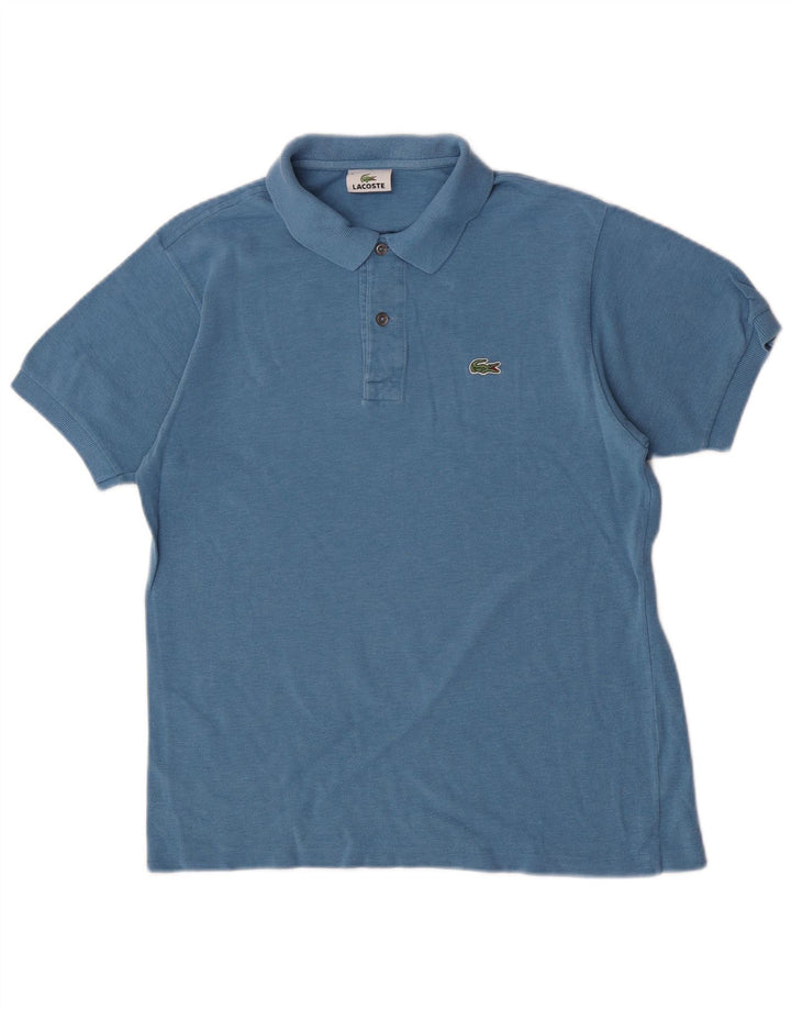Lacoste muška polo majica veličine 4 srednje plavi pamuk