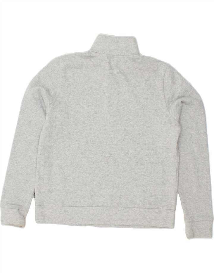 PUMA Womens Zip Neck Sweatshirt Jumper UK 14 Medium Grey Cotton Vintage Puma and Second-Hand Puma from Messina Hembry 