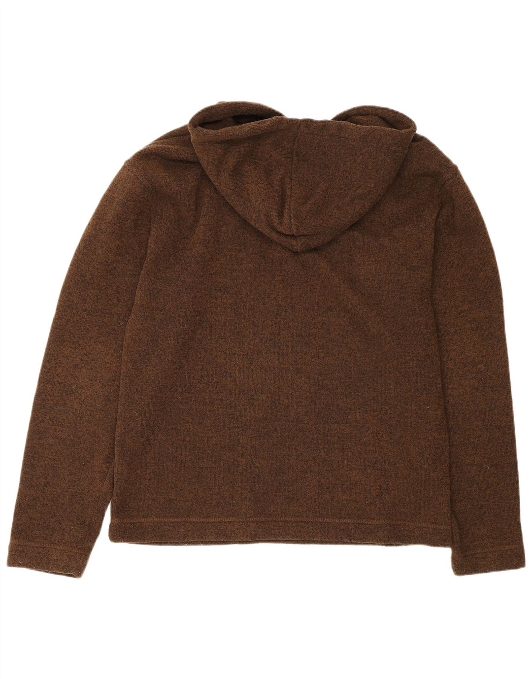 Weird Fish Muški šerpa džemper s kapuljačom Srednje smeđi pjegavi poliester