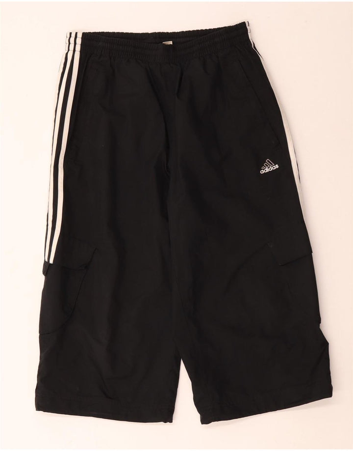 Adidas muške sportske kratke hlače bermuda male crne poliesterske