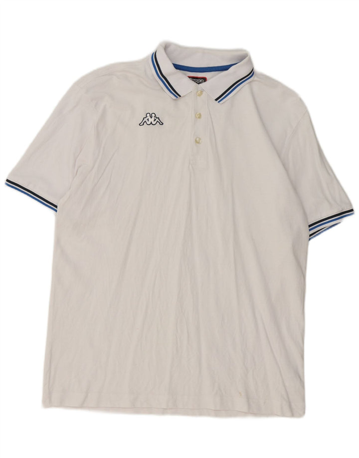 Kappa muška polo majica 2XL bijeli pamuk