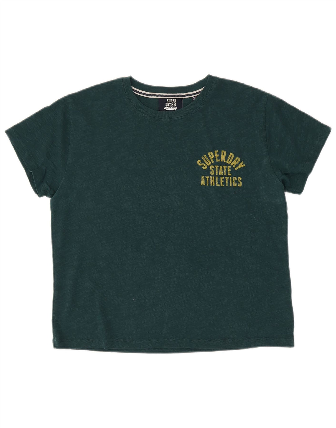 SUPERDRY Ženska majica kratkih rukava s grafičkim motivima UK 14 Veliki zeleni flekasti pamuk