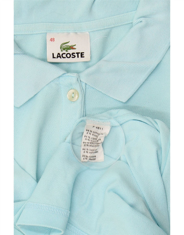 LACOSTE ženska polo majica veličina 48 XL plavi pamuk