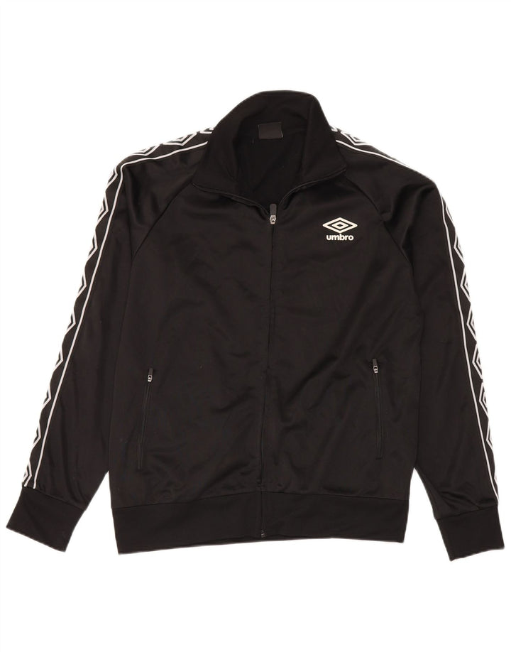 UMBRO muška grafička gornja jakna od srednjeg crnog poliestera