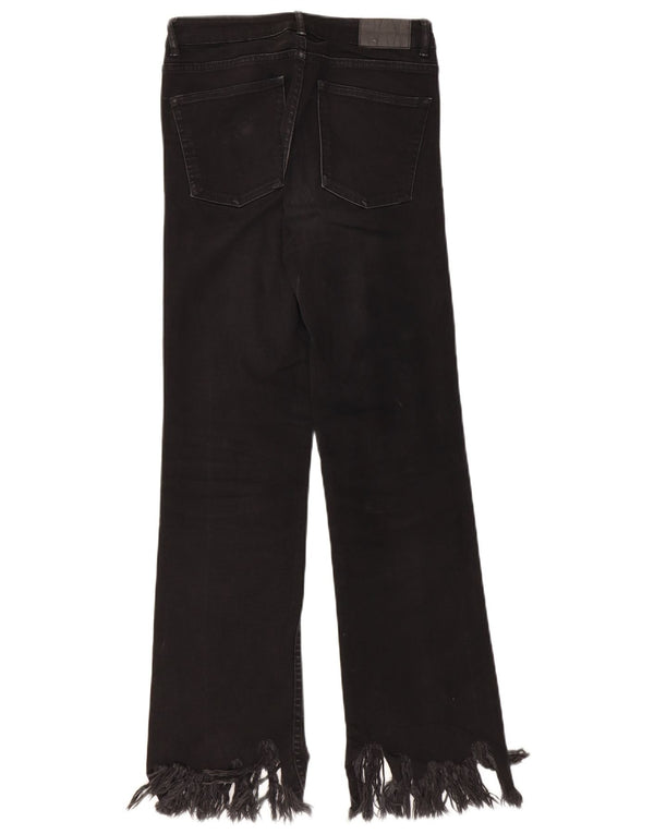 ZARA ženske ravne traperice EU 36 XS W26 L27 crne