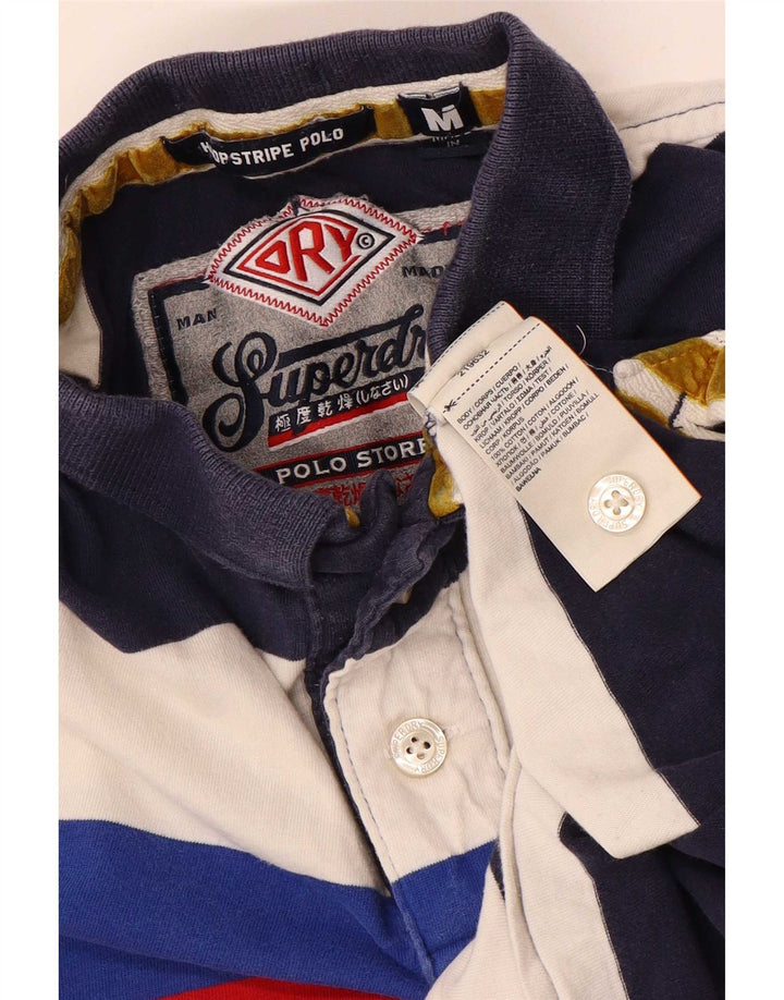 Superdry muška grafička polo majica srednje raznobojnih prugastih pamuka