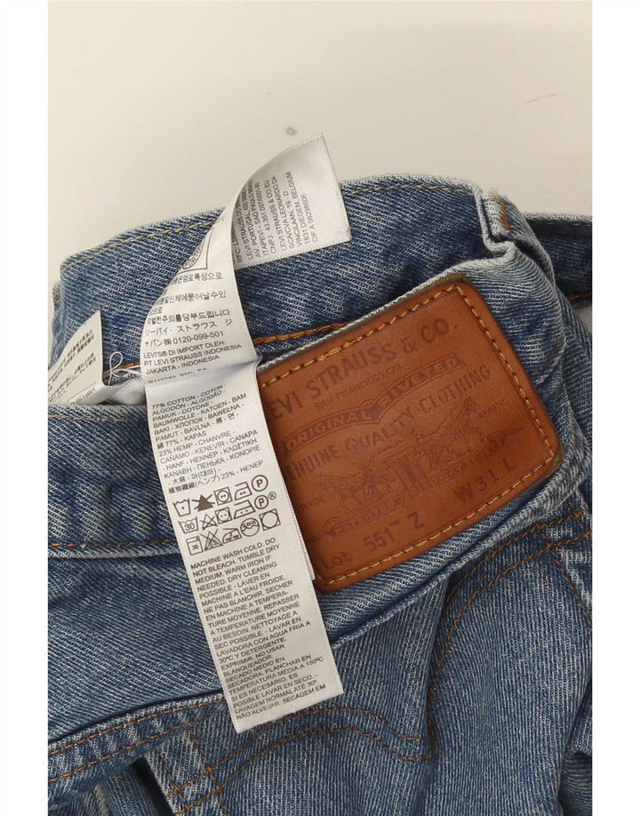 Levi's muške 551 ravne traperice W31 L26 plavi pamuk