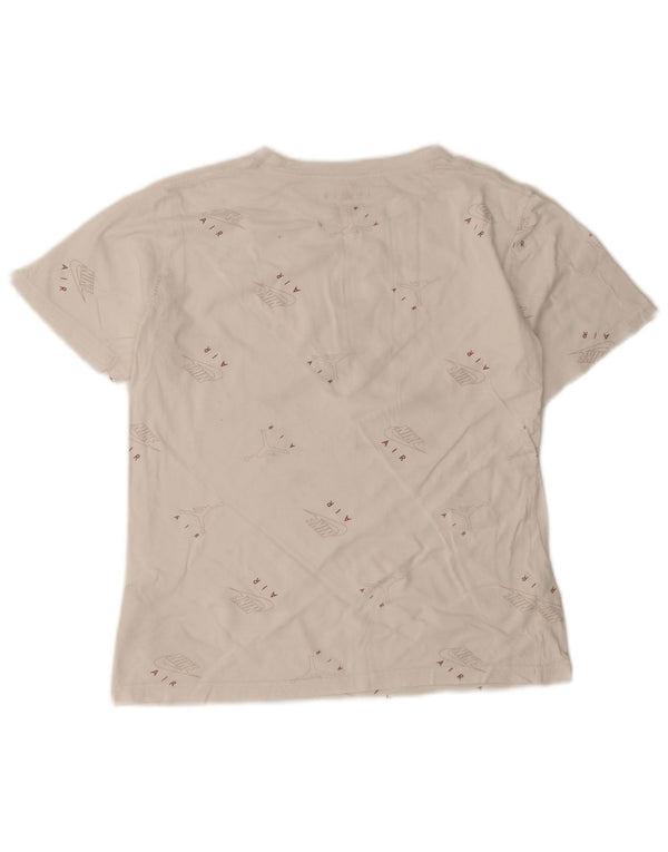 Gornji dio majice kratkih rukava Jordan Girls Air Graphic 13-14 Years XL, bijeli pamuk