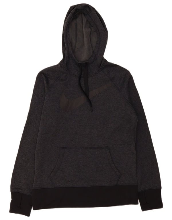 Nike Ženska Therma-Fit Graphic majica s kapuljačom UK 14 srednje siva boja