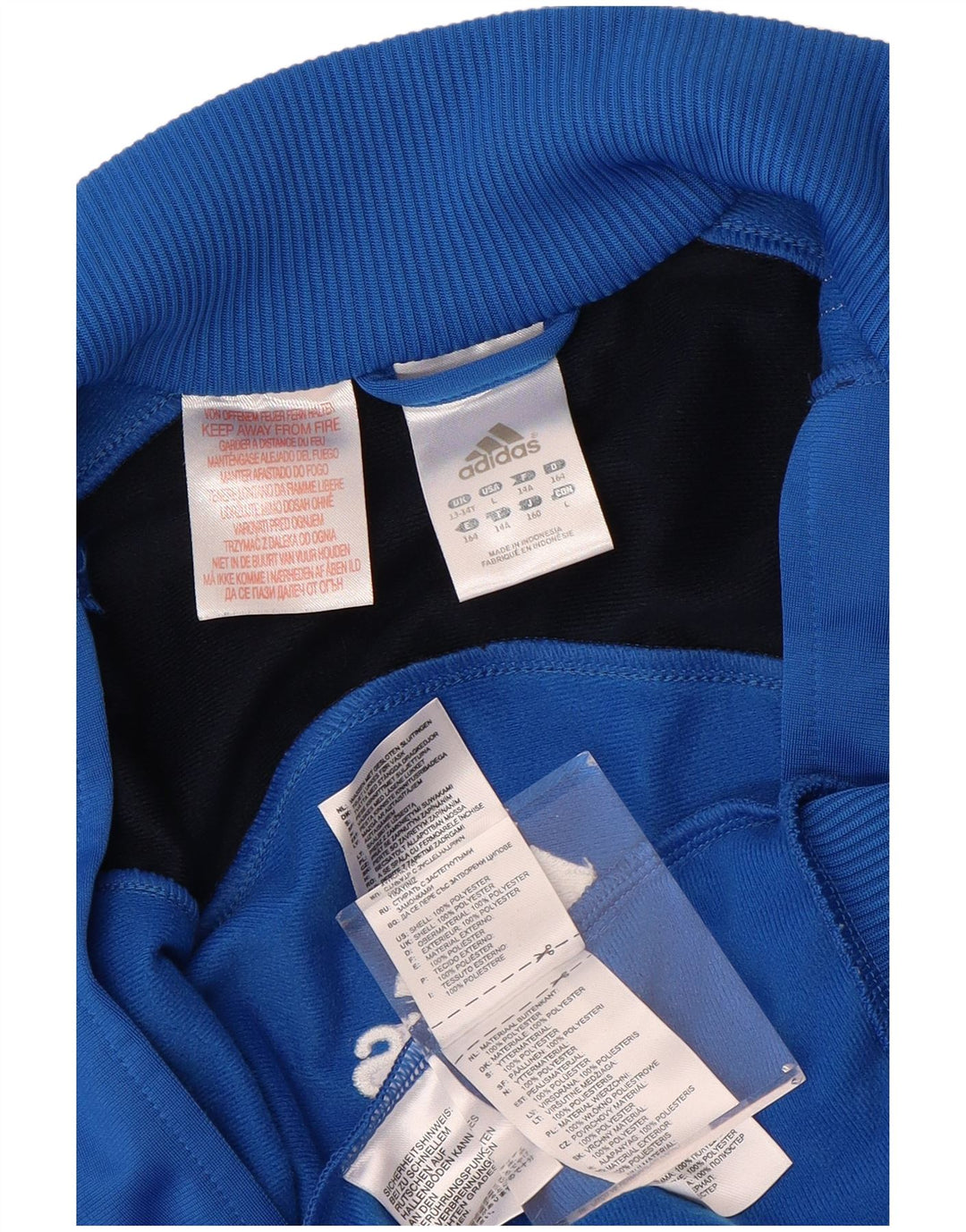 Gornja jakna trenirke ADIDAS za dječake 13-14 godina plave boje