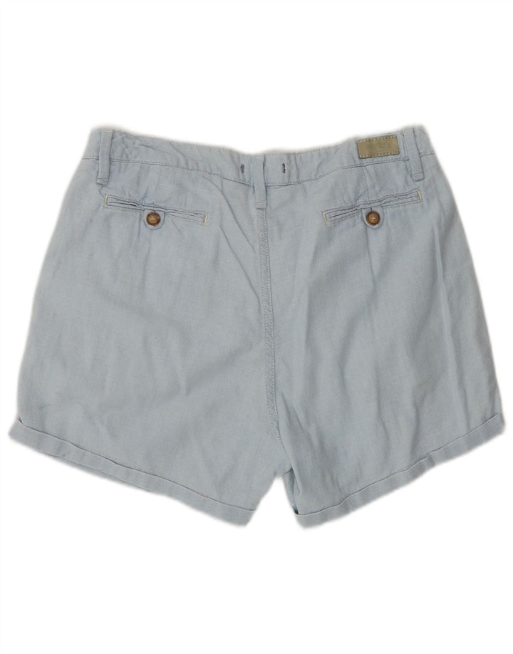 RIFLE Ženske kratke chino hlače s štipaljkama W29 srednje plave