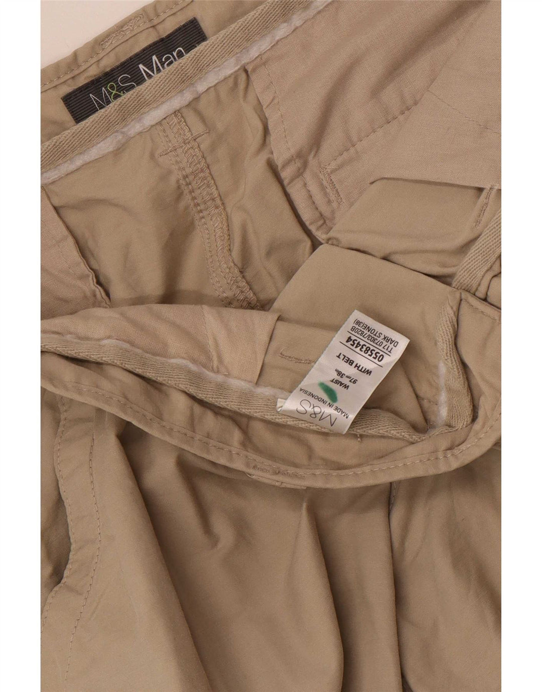 Marks & Spencer muške kargo kratke hlače W38 XL bež pamuk