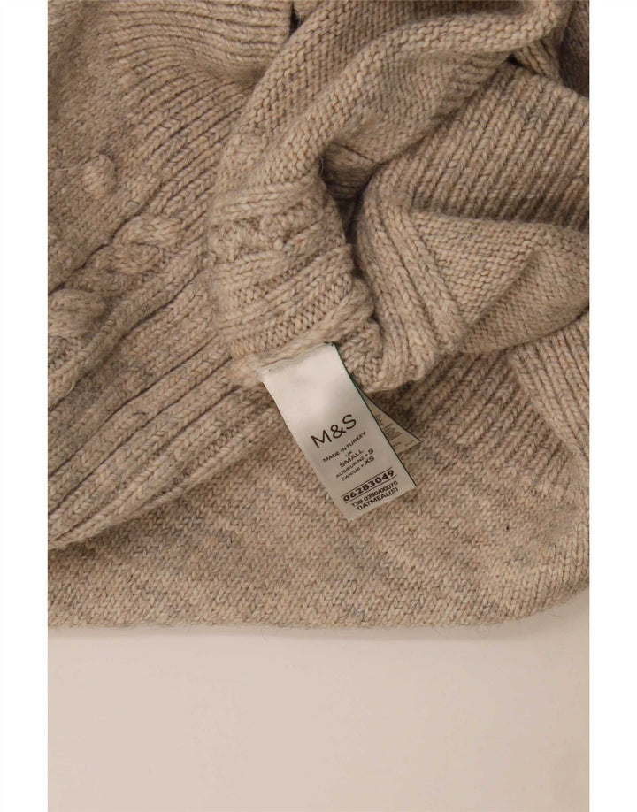 Marks & Spencer ženski džemper s kornjačičastim ovratnikom UK 10 Small Beige