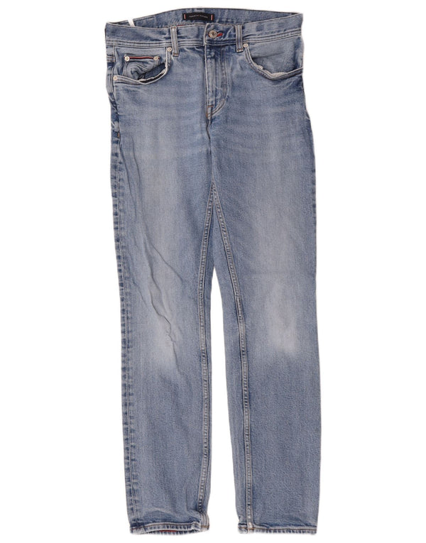 Tommy Hilfiger Mens Denton Straight Jeans W30 L32 Plavi pamuk