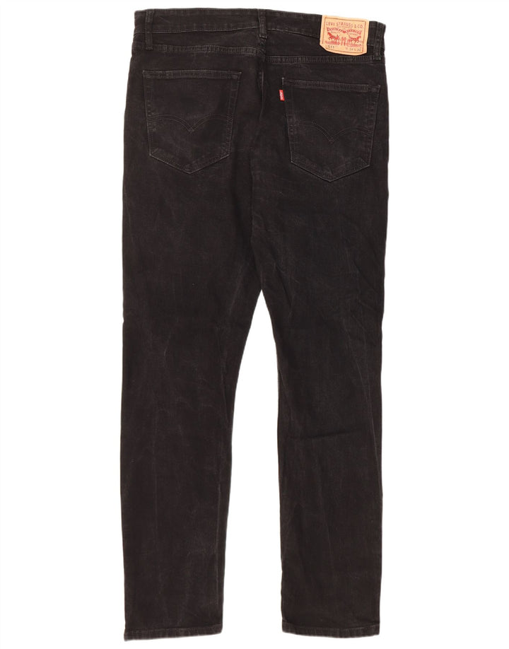 LEVI'S muške 511 uske traperice W34 L32 crni pamuk