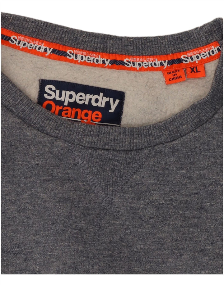 SUPERDRY Ženska majica s kratkim rukavima, UK 18 XL, sivi pamuk