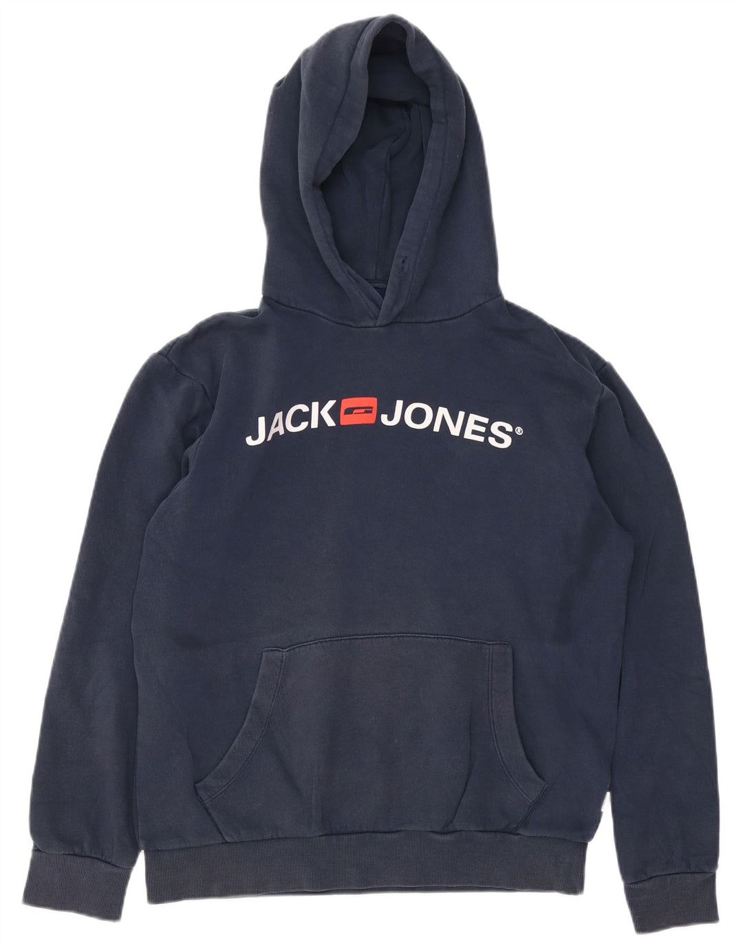 JACK & JONES muška majica s kapuljačom s kapuljačom srednje veličine, tamnoplavi pamuk