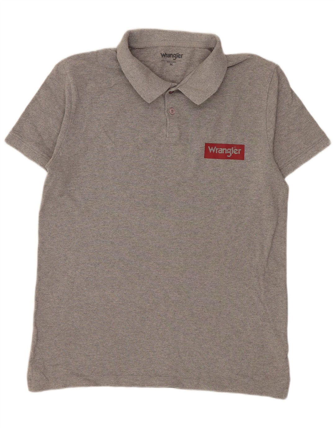 WRANGLER Muška polo majica srednje sivi flekasti pamuk