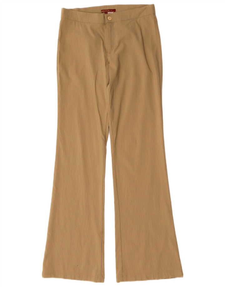 Zara ženske široke ležerne hlače EU 40 srednje W30 L32 bež rajon