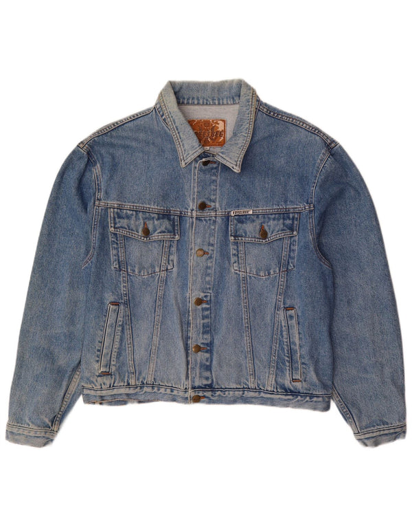 Vintage muška traper jakna UK 42 XL plavi pamuk