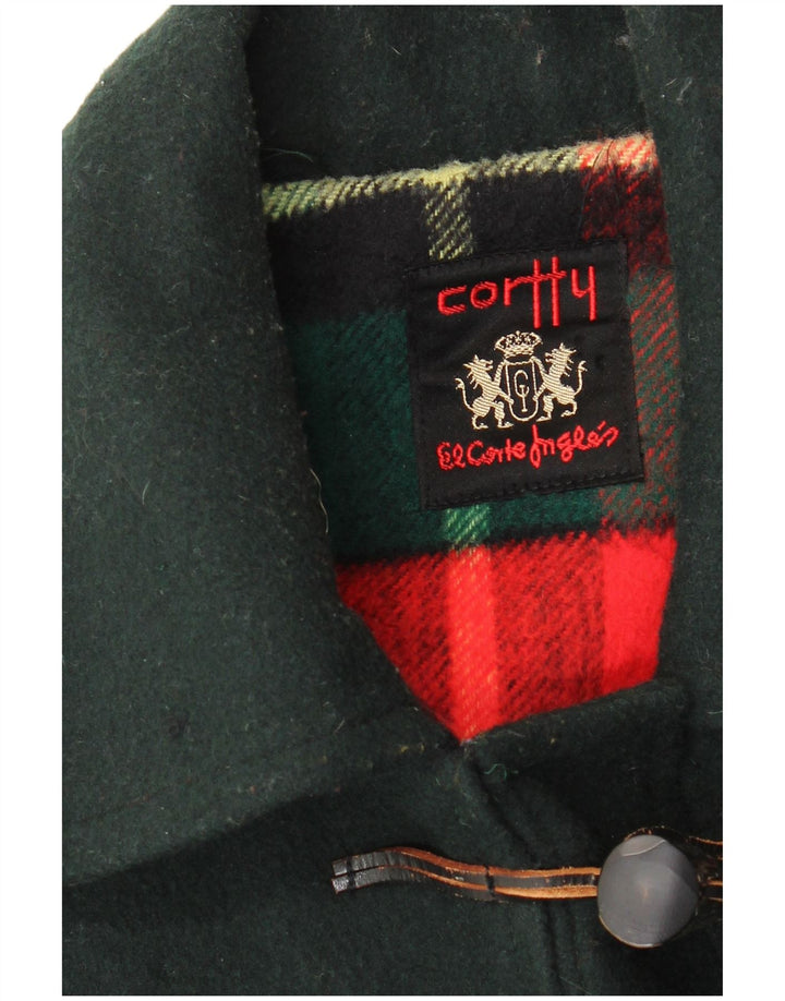 VINTAGE ženski Duffle Coat UK 18 XL Zeleni