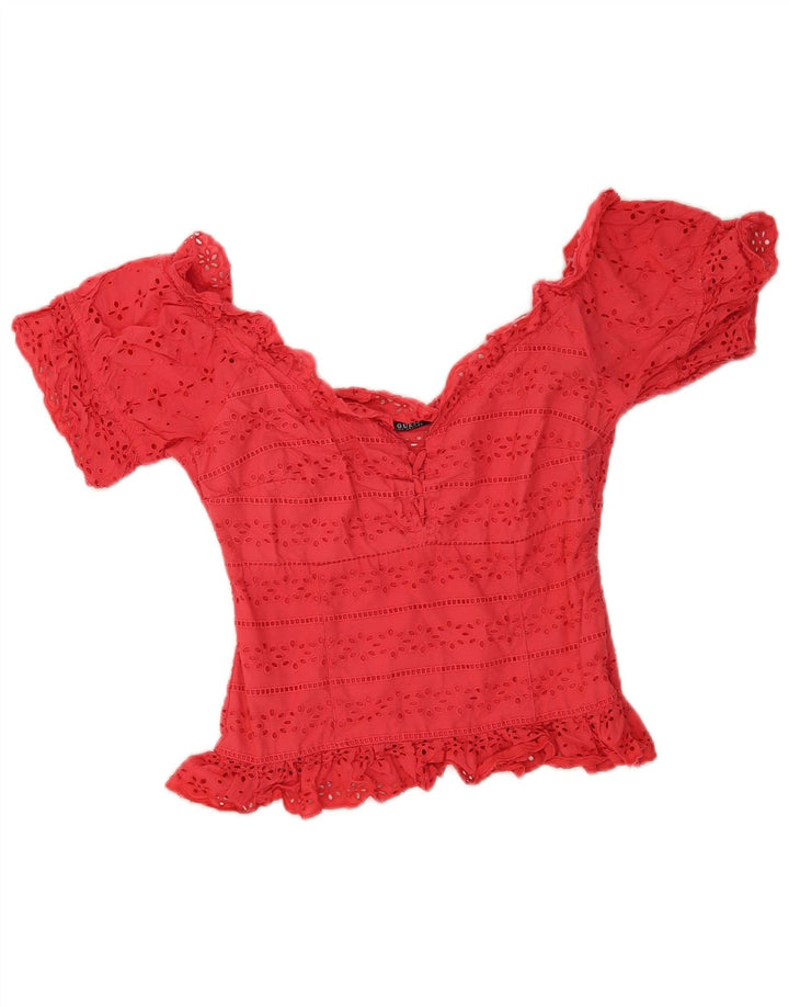 Guess ženski gornji dio kratke bluze UK 10 Small Pink