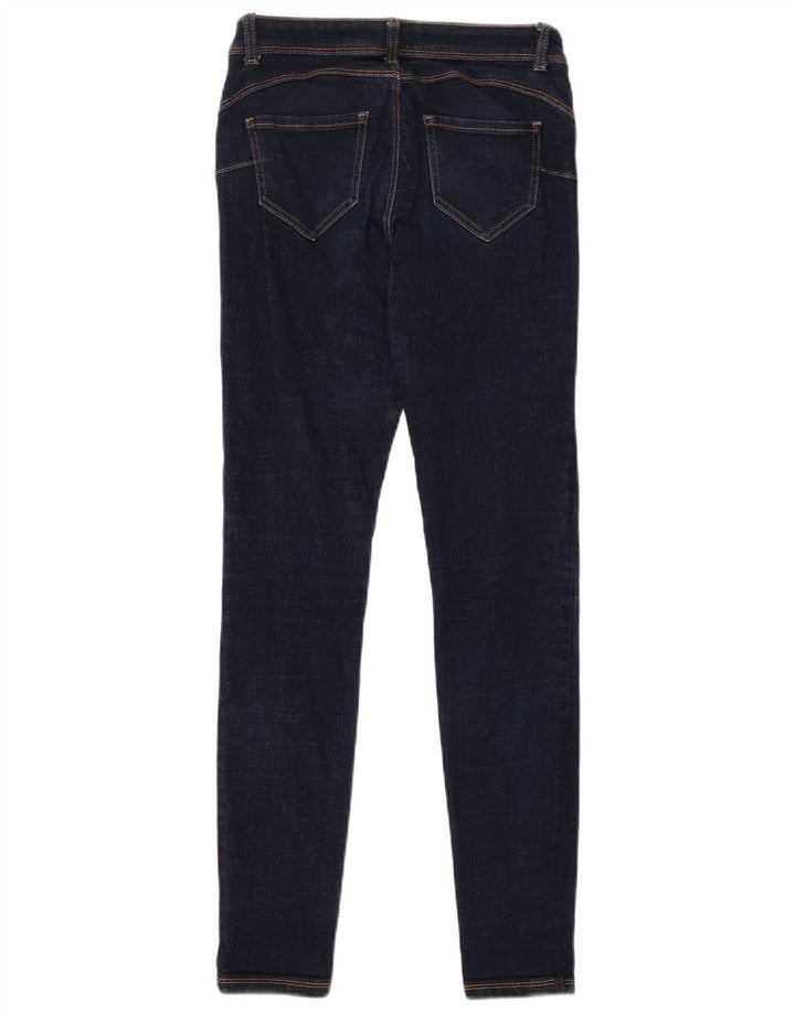 BENETTON Ženske uske traperice W28 L30 tamnoplavi poliester