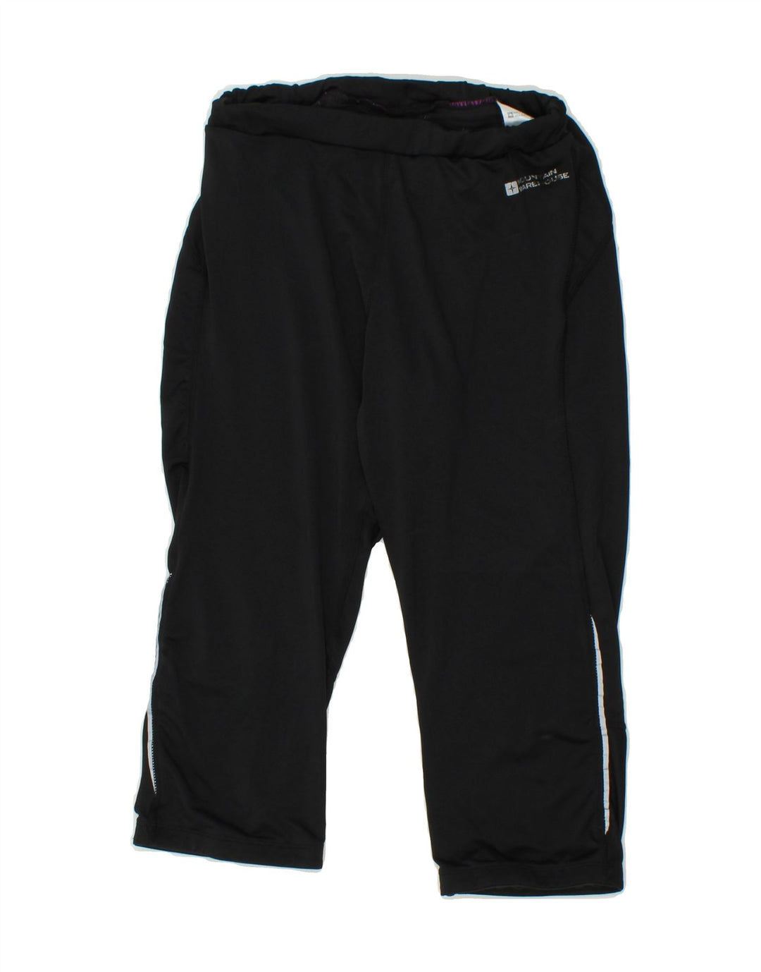 MOUNTAIN WAREHOUSE Womens Capri Tracksuit Trousers UK 14 Medium Black Vintage Mountain Warehouse and Second-Hand Mountain Warehouse from Messina Hembry 